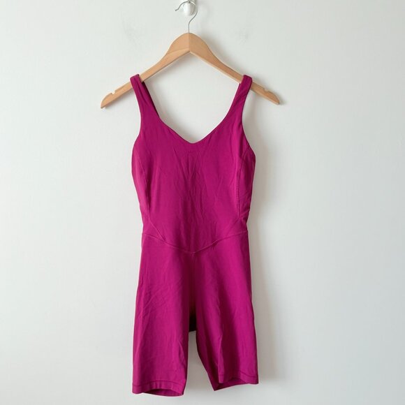 Lululemon Align Bodysuit 8” Magenta Purple Size 4 - Picture 4 of 6